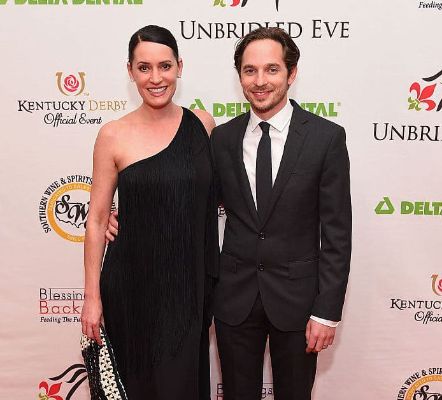 Steve Damstra and his wife, Paget Brewster. 